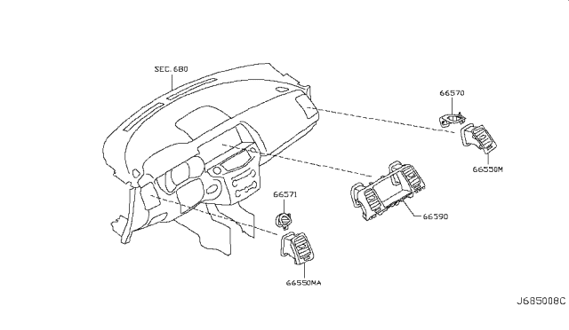 2012 Nissan Murano Ventilator Diagram