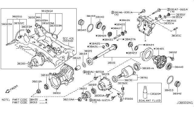 2012 Nissan Murano Rear Final Drive Diagram 2