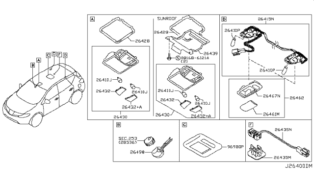 2009 Nissan Murano Room Lamp Diagram 1