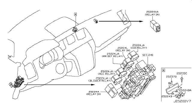 2009 Nissan Murano Relay Diagram 3