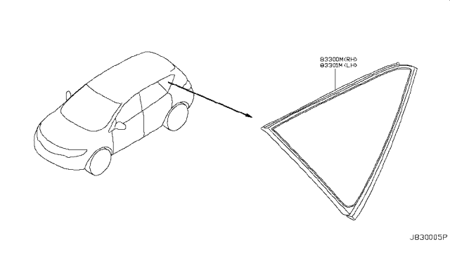 2011 Nissan Murano Side Window Diagram