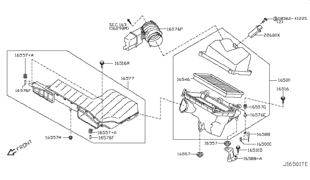 2013 Nissan Murano Air Cleaner Diagram 2