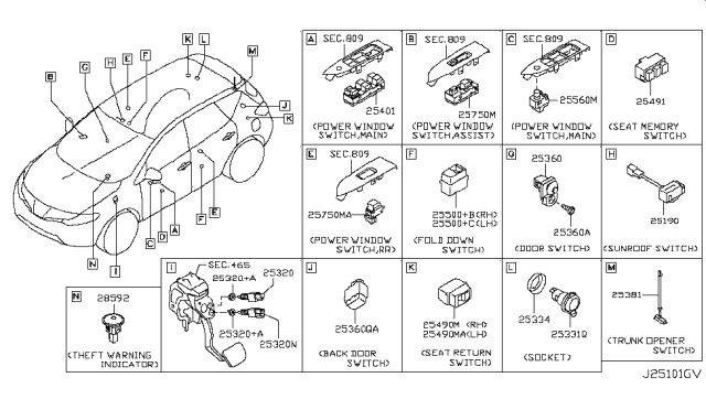 2009 Nissan Murano Switch Diagram 2