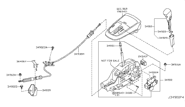 2014 Nissan Murano Auto Transmission Control Device Diagram