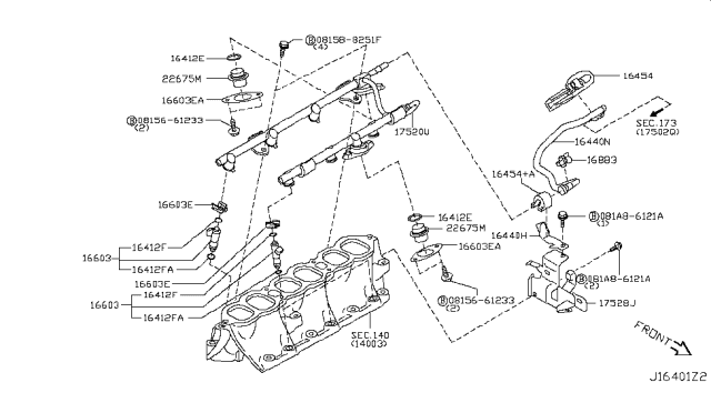 2012 Nissan Murano Fuel Strainer & Fuel Hose Diagram