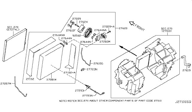 2013 Nissan Murano Cooling Unit Diagram 2