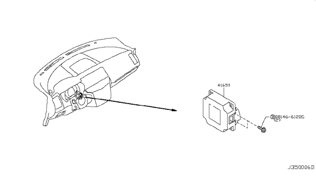 2010 Nissan Murano Control Assembly-TORGUE Split Diagram for 41650-1AA7B