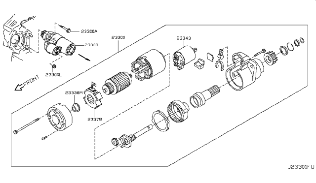 2014 Nissan Murano Starter Motor Diagram 2