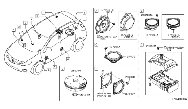 2009 Nissan Murano Speaker Diagram 2