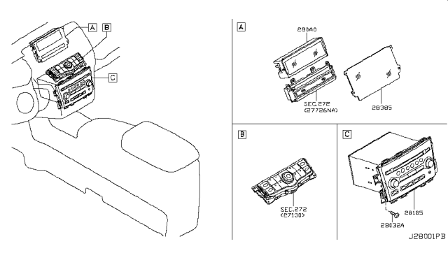 2010 Nissan Murano Audio & Visual Diagram 4