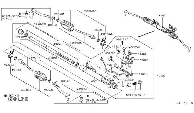 2008 Nissan Murano Power Steering Gear Diagram 2