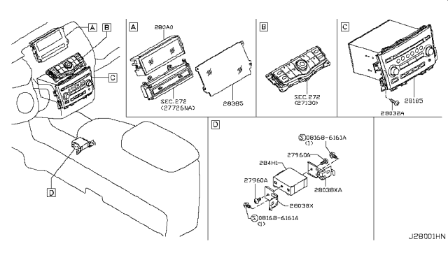 2009 Nissan Murano Audio & Visual Diagram 4