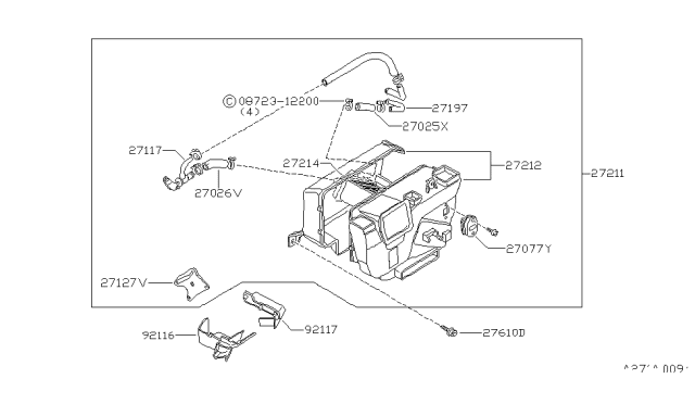 1982 Nissan 200SX Cooling Unit Diagram 5