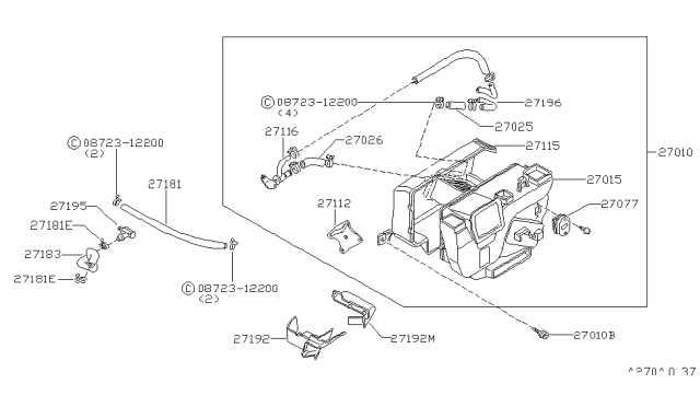 1982 Nissan 200SX Connect Assembly Diagram for 92408-N8500