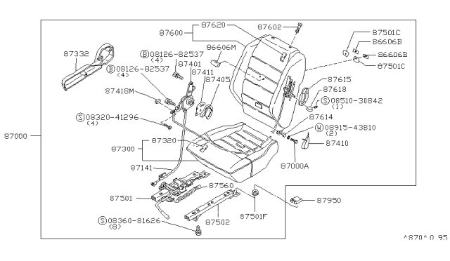 1980 Nissan 200SX Cover-Sp RH Rd Lg Diagram for H7400-N8503