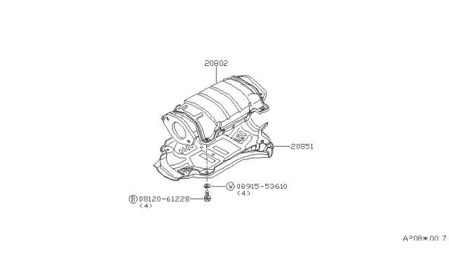 1979 Nissan 200SX Catalyst Converter,Exhaust Fuel & URE In Diagram