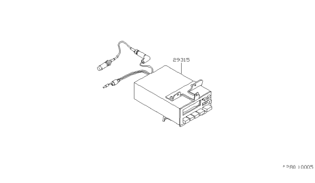 1983 Nissan 200SX 200SX Cassette W Diagram for B9315-N8500