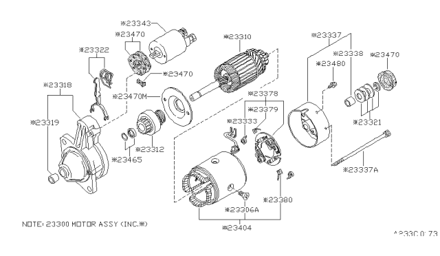 1980 Nissan 200SX Starter Motor Diagram 1