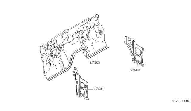 1983 Nissan 200SX Dash Panel & Fitting Diagram 1