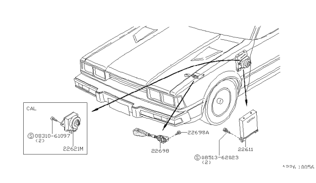 1979 Nissan 200SX Engine Control Module Diagram