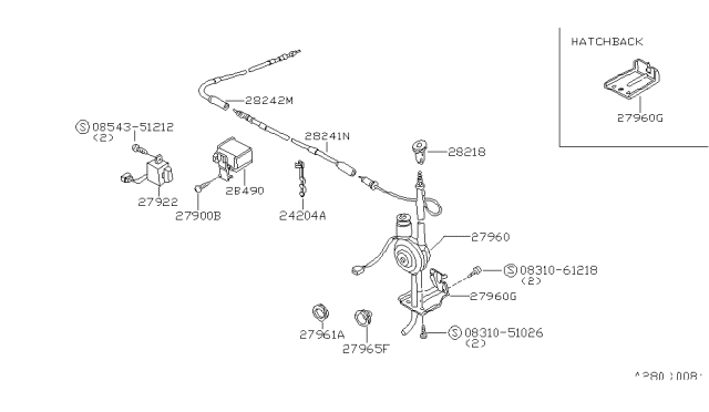 1981 Nissan 200SX Audio & Visual Diagram 2