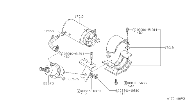 1983 Nissan 200SX Fuel Pump Diagram 2