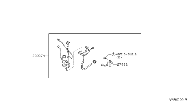 1980 Nissan 200SX Audio & Visual Diagram 4