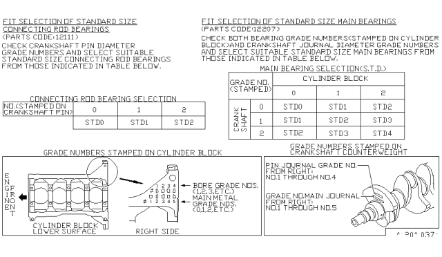 1999 Nissan Sentra Piston,Crankshaft & Flywheel Diagram 3