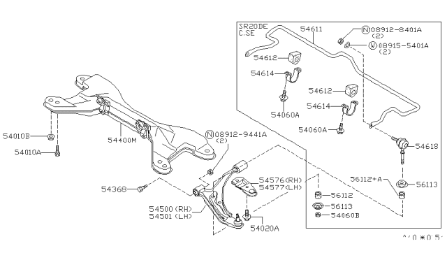 1995 Nissan Sentra Front Suspension Diagram 1