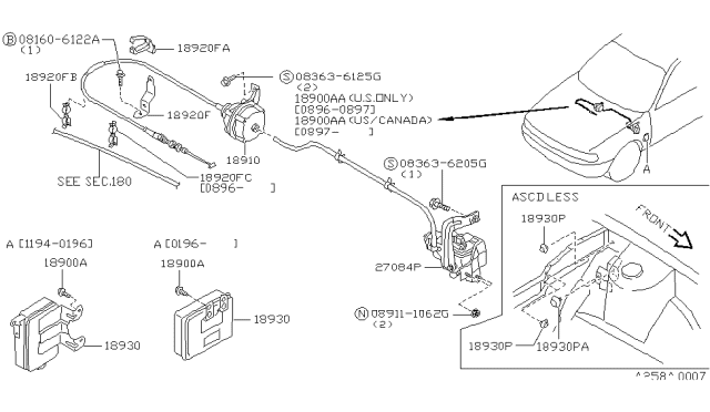 1997 Nissan Sentra Auto Speed Control Device Diagram 1