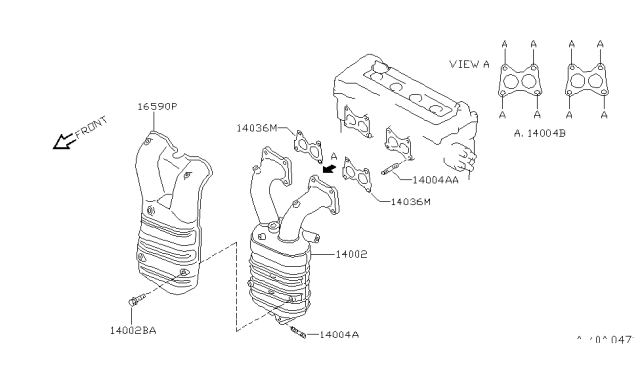 1996 Nissan 200SX Manifold Diagram 2