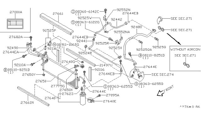 1996 Nissan 200SX Pressure-Switch Diagram for 92137-3J100