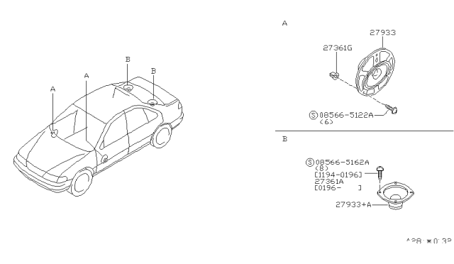 1995 Nissan Sentra Speaker Diagram