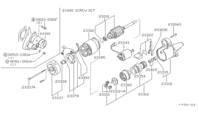 1998 Nissan Sentra Starter Motor Diagram 2