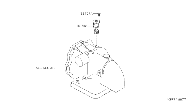 1998 Nissan 200SX Speedometer Pinion Diagram 1