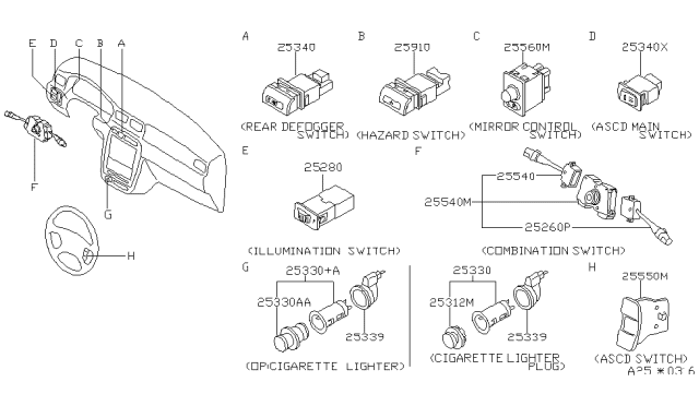 1998 Nissan 200SX Switch Diagram 1