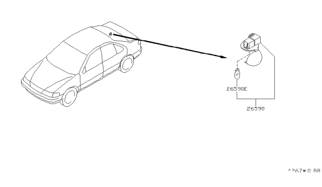 1998 Nissan Sentra Lamps (Others) Diagram