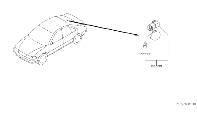 1996 Nissan Sentra Lamps (Others) Diagram