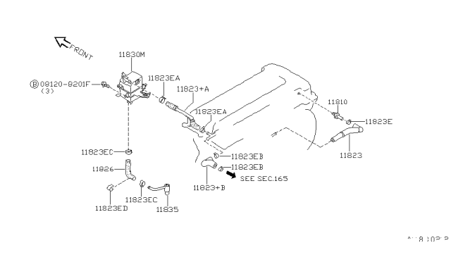 1999 Nissan Sentra Crankcase Ventilation Diagram 2