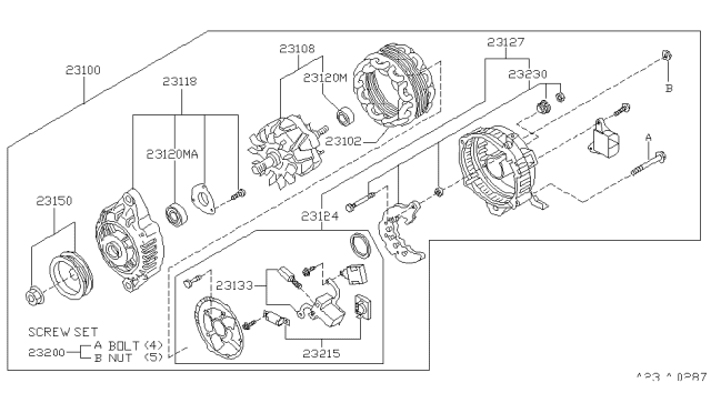 1998 Nissan Sentra Alternator Diagram 1