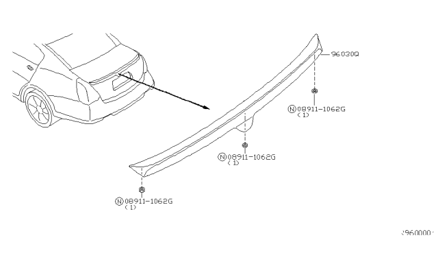 2004 Nissan Maxima Air Spoiler Diagram