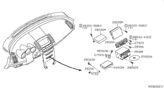 2007 Nissan Maxima Audio & Visual Diagram 4