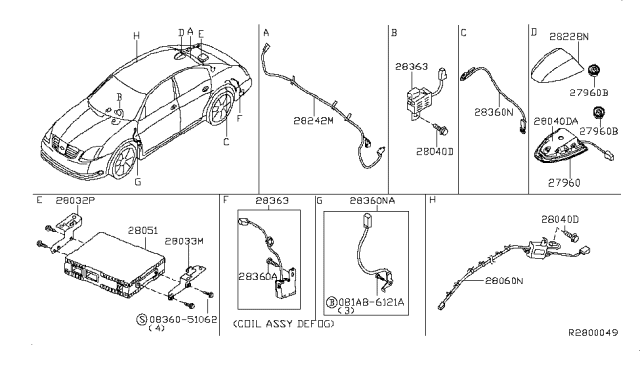 2006 Nissan Maxima Audio & Visual Diagram 5