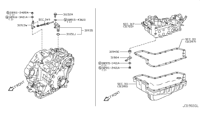 2006 Nissan Maxima Control Switch & System Diagram 3