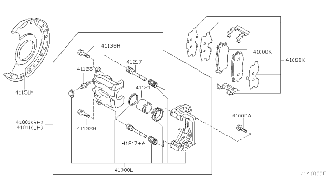 2008 Nissan Maxima Front Brake Diagram