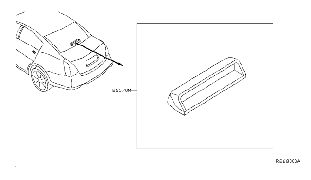 2007 Nissan Maxima High Mounting Stop Lamp Diagram 2