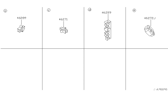 2005 Nissan Maxima Brake Piping & Control Diagram 1