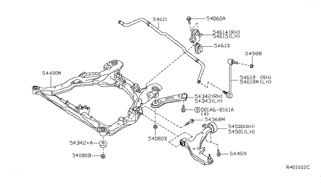 2007 Nissan Maxima Front Suspension Diagram 2