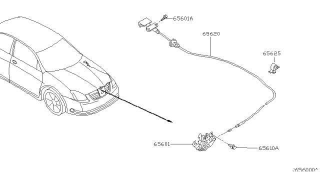 2004 Nissan Maxima Hood Lock Control Diagram