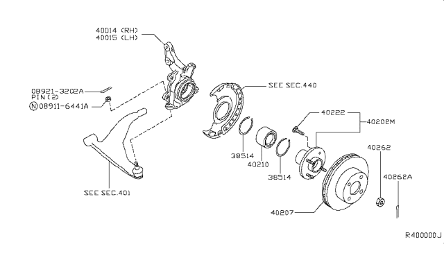 2007 Nissan Maxima Front Axle Diagram